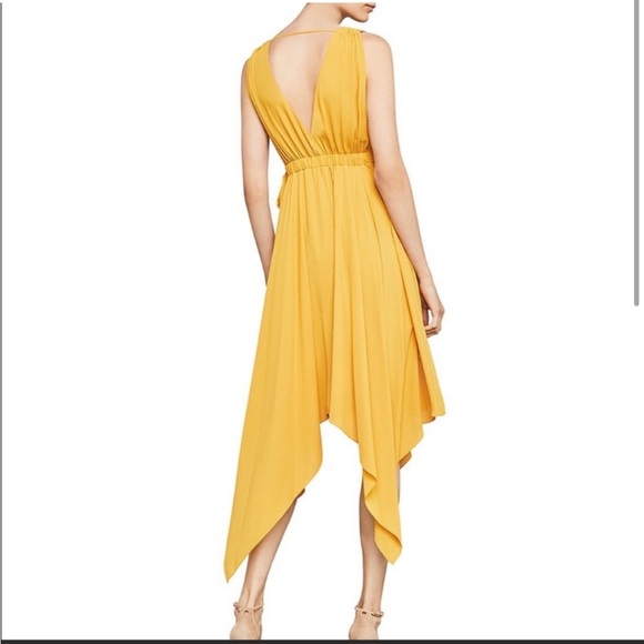 BCBGmaxazria yellow handkerchief dress - Picture 2 of 6
